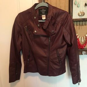 Faux leather jacket